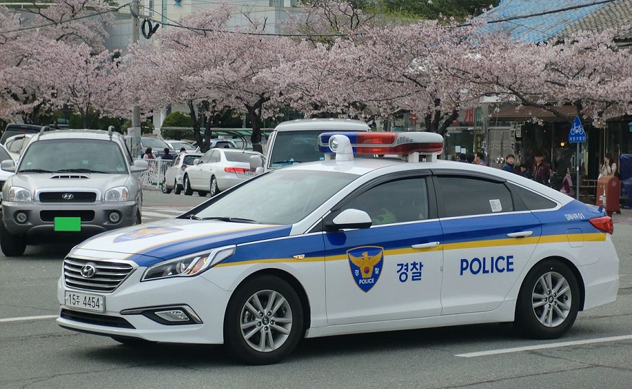 Հարավկորեական ոստիկնաության ավտոմեքենան